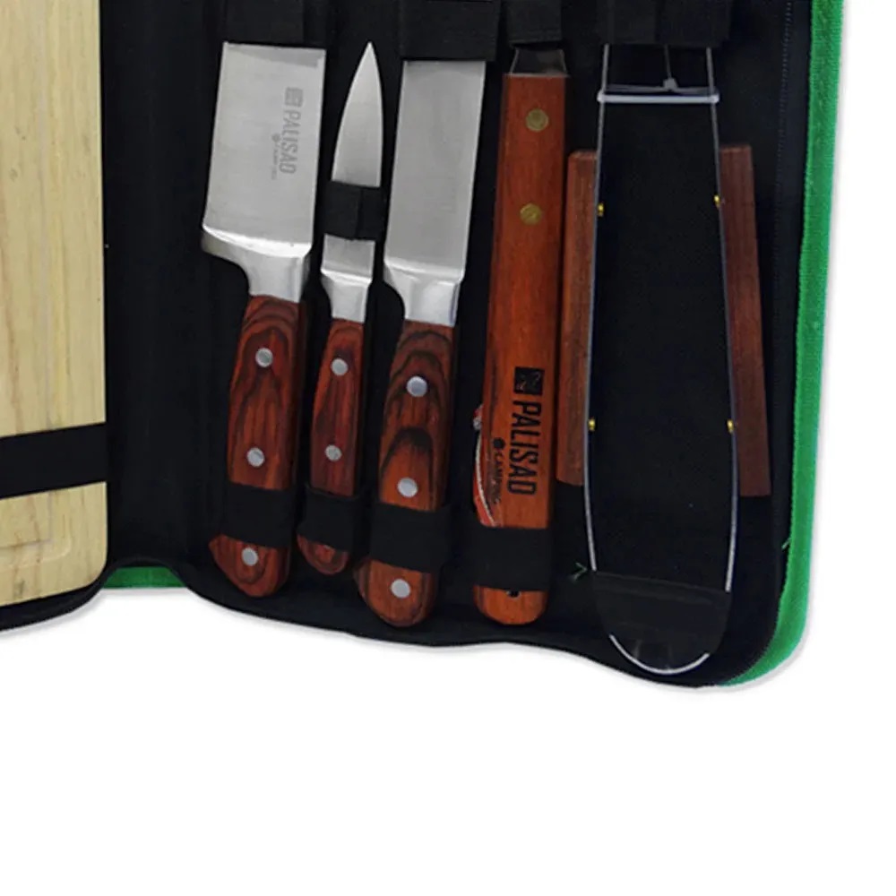 Kit para Churrasco 8 Peças em Inox Palisad Camping - Imagem 3