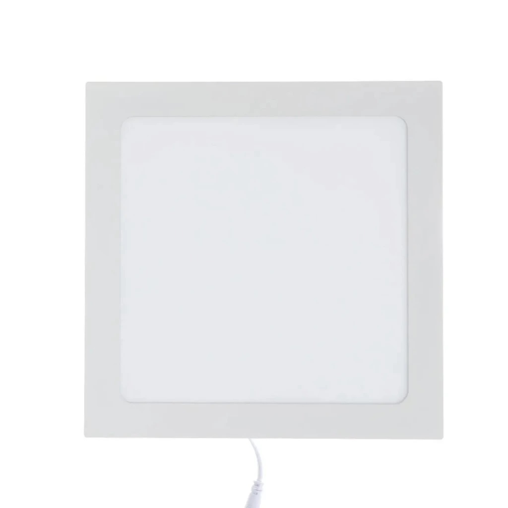 Luminária LED Plafon Quadrado de Embutir 18w 6000k Ecolume