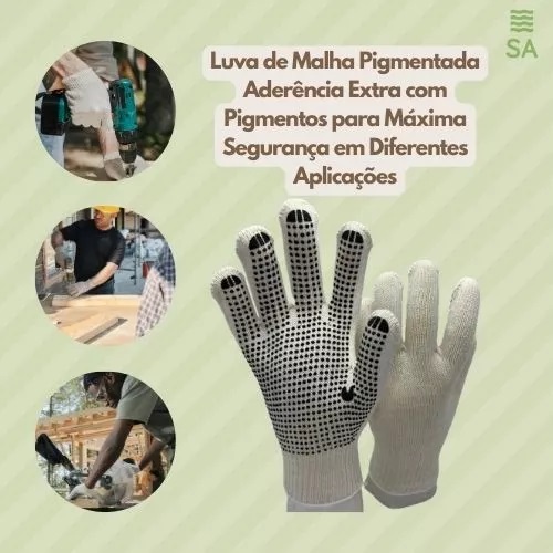 Luva Pano Tricotada Malha Pigmentada - Tamanho Único - Imagem 4