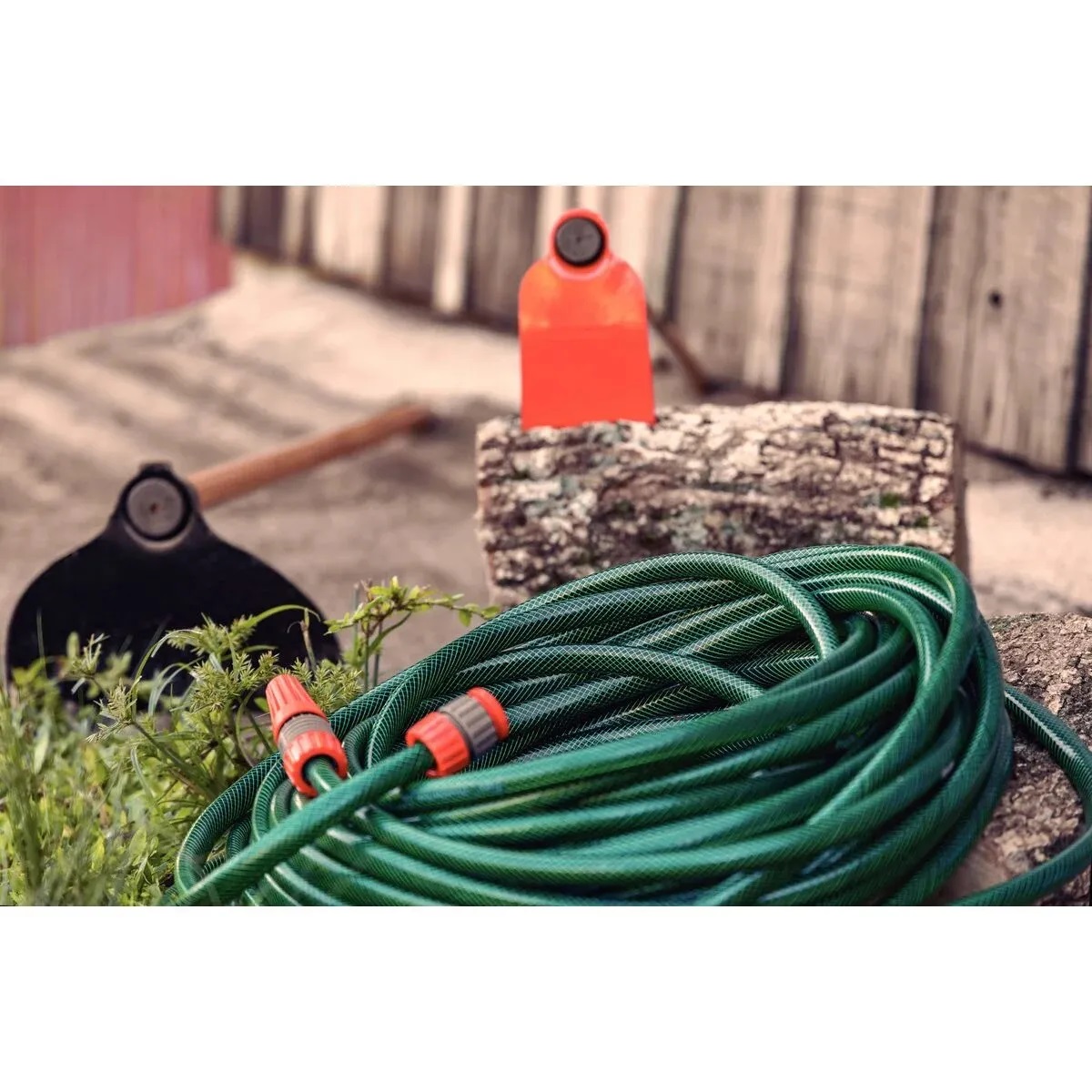 Mangueira Flex para Jardim Tramontina Verde 20m em PVC com Engates e Esguicho - Imagem 4