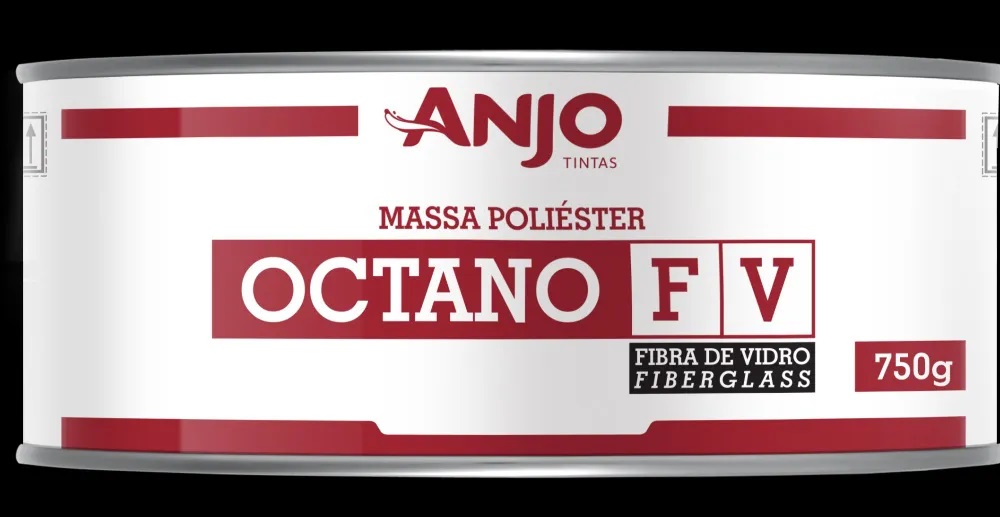Massa de Poliéster Octano Anjo 750g com Fibra de Vidro - Imagem 2