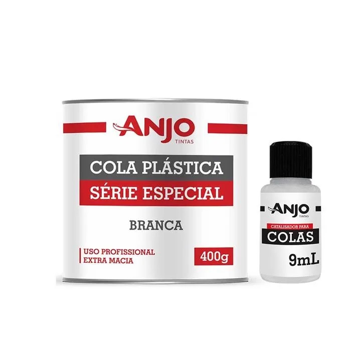 Massa Plástica Anjo Série Especial Branca 400g C/ Catalisador