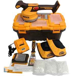 Máquina De Assentar Pisos Ingco 120w 20v  C/ 1 Bateria 2.0AH CTVL120101-9