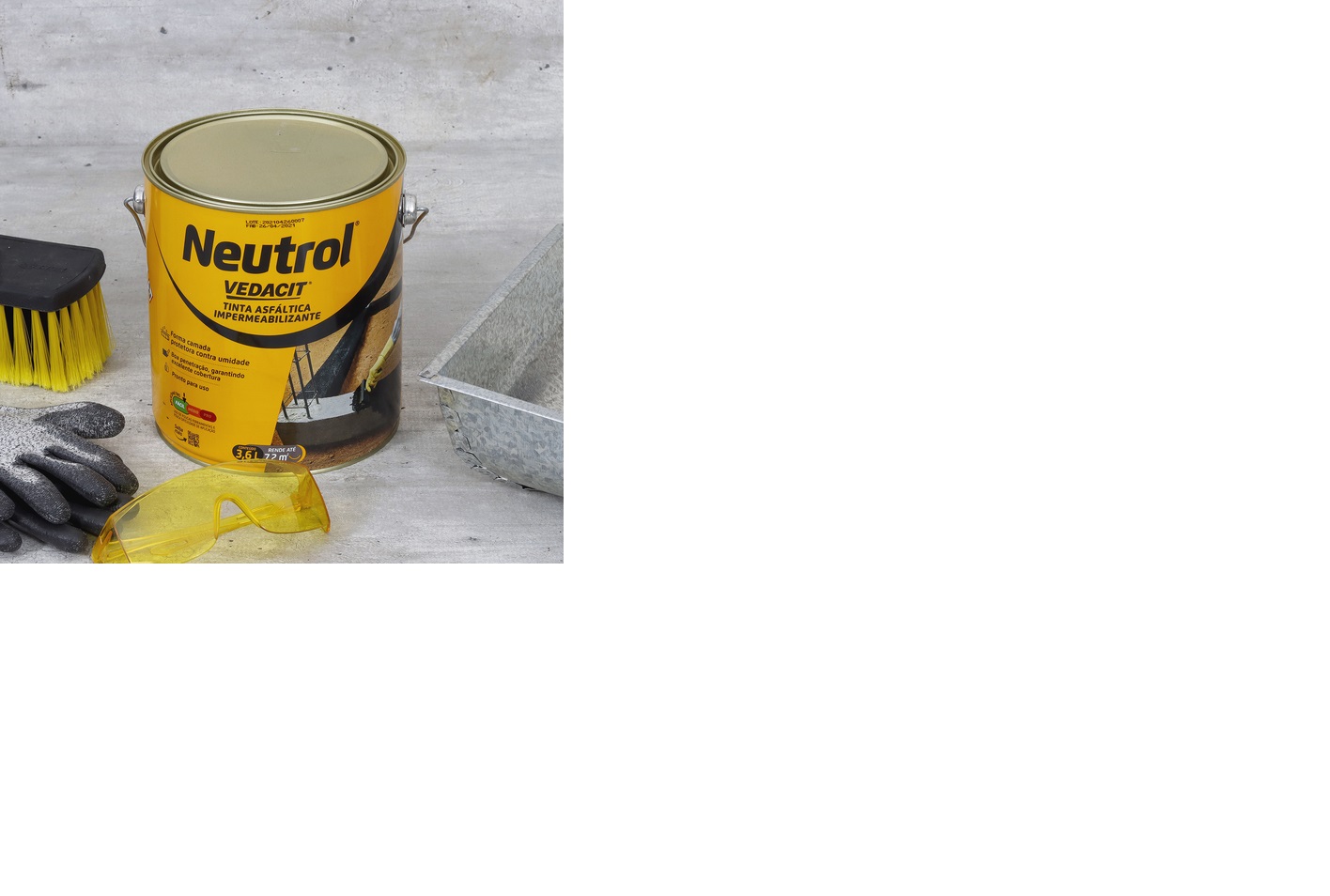 Otto B* Neutrol Vedacit Galão 3,6L Tinta Asfáltica - Imagem 3