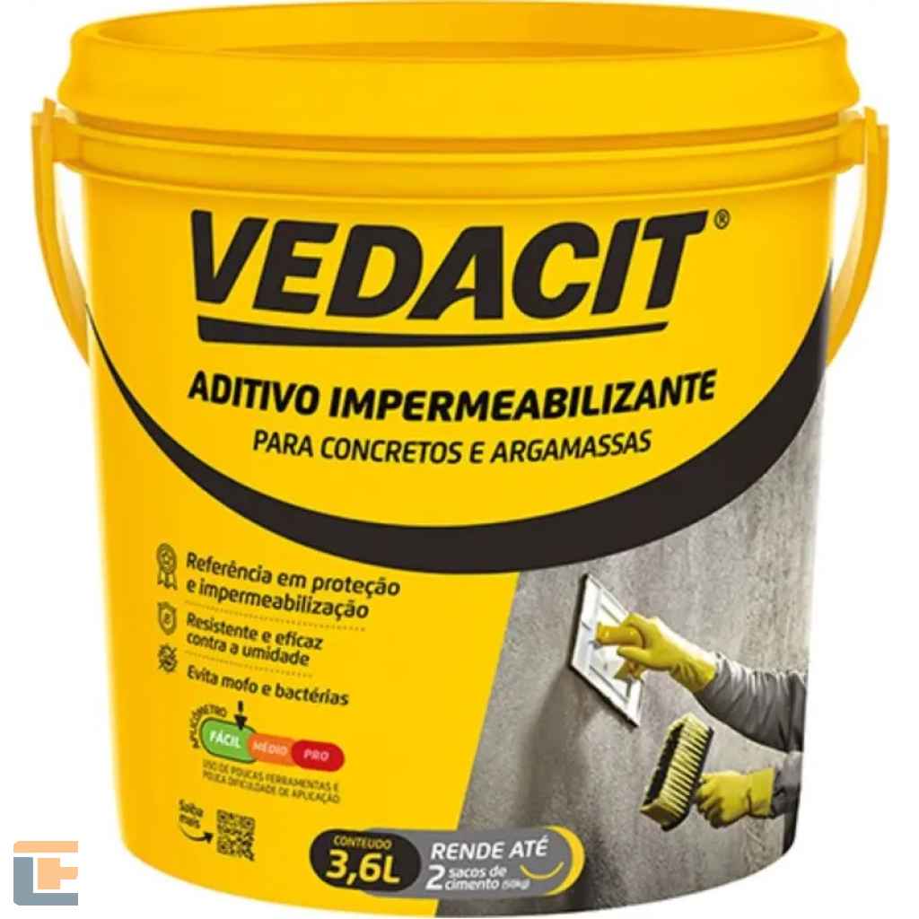 Otto B.*Vedacit Galão 3,6L Concretos e Argamassas