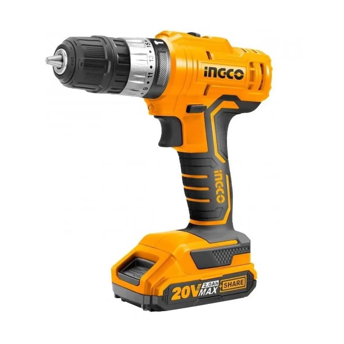 Parafusadeira e Furadeira De Impacto 20v 2 Baterias Ingco CIDLI201452-9 - Imagem 2