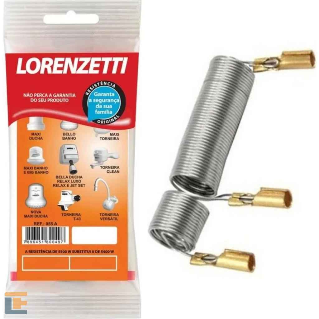Resistência Torneira Eletrica Versátil Lorenzetti 5500w 220v