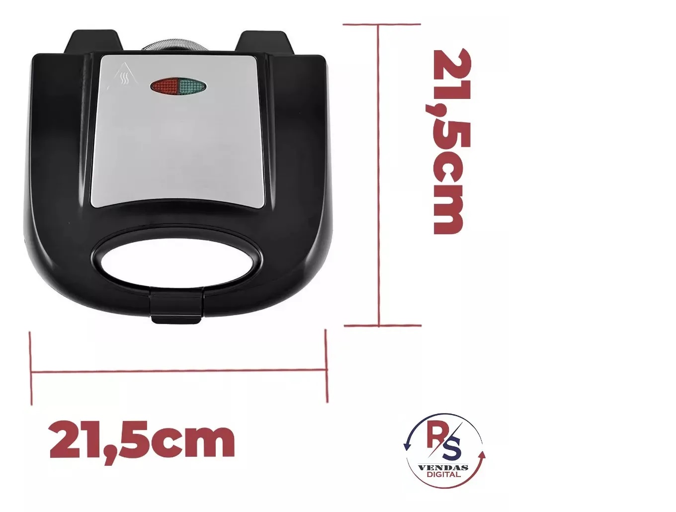 Sanduicheira e Grill Inox Agratto 127V 750W - Preto - Imagem 3