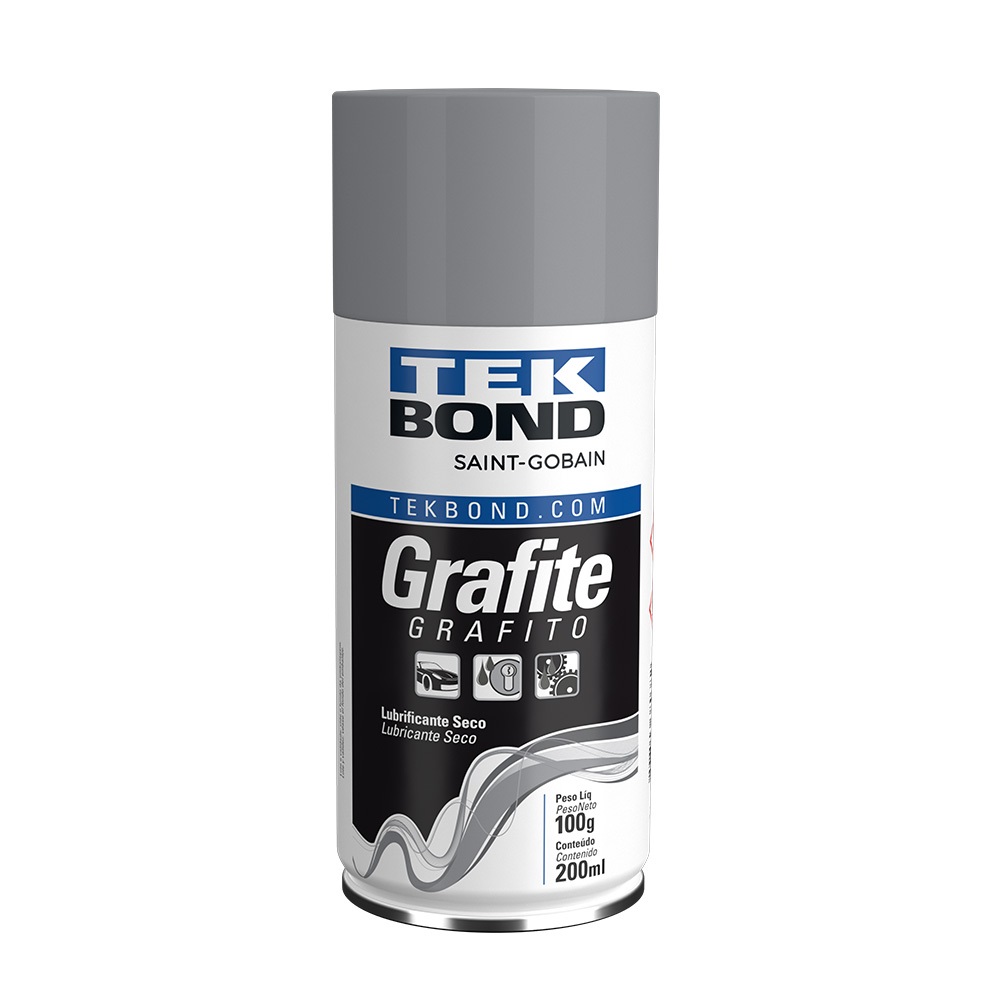 Spray Grafite Lubrificante Seco 200ml Tekbond