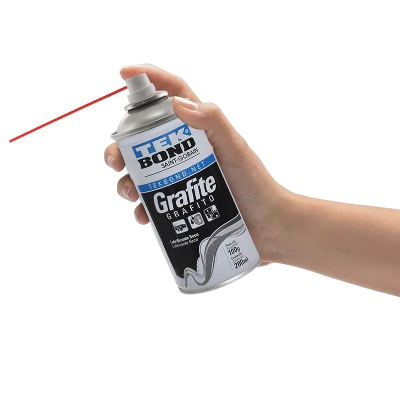 Spray Grafite Lubrificante Seco 200ml Tekbond - Imagem 3