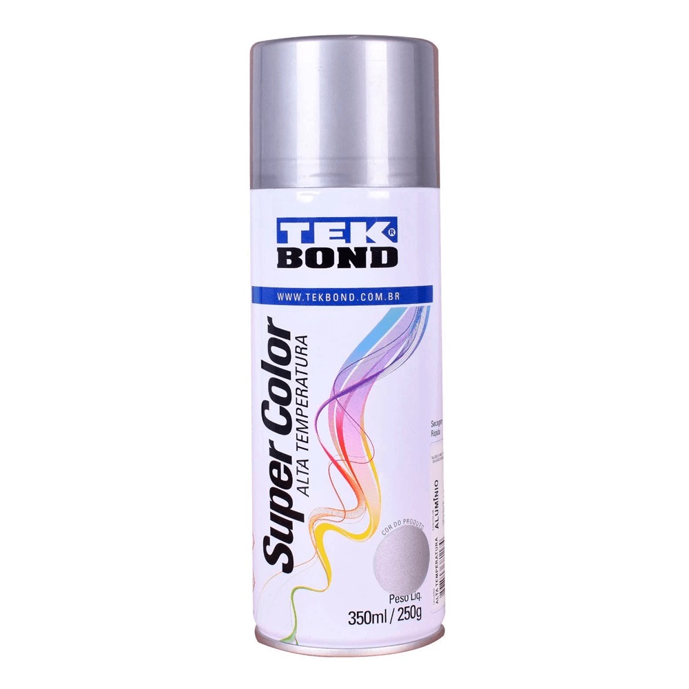Tinta Spray Tekbond Aluminio Alta Temperatura 350ML