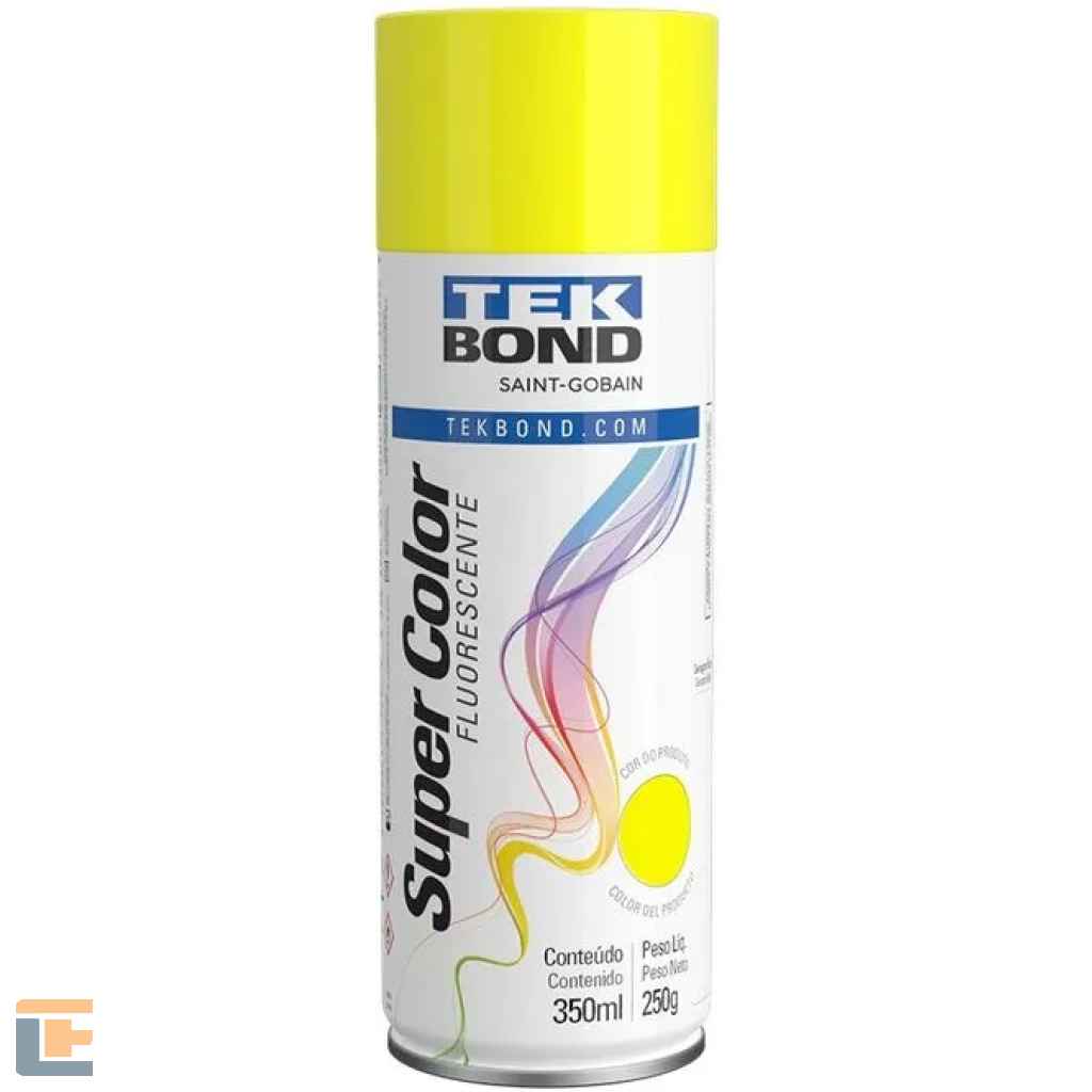 Tinta Spray Tekbond Amarelo Fluorescente 350ML