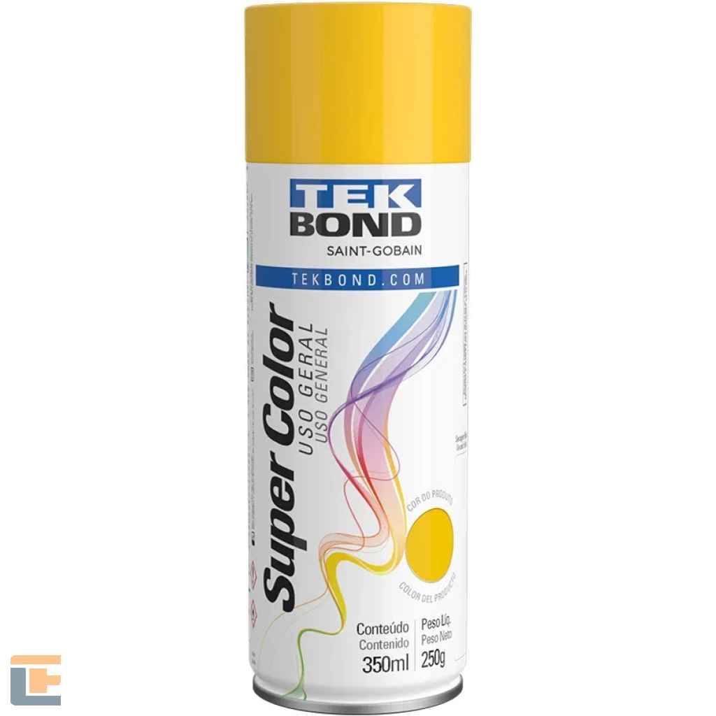 Tinta Spray Tekbond Amarelo Uso Geral 350ML