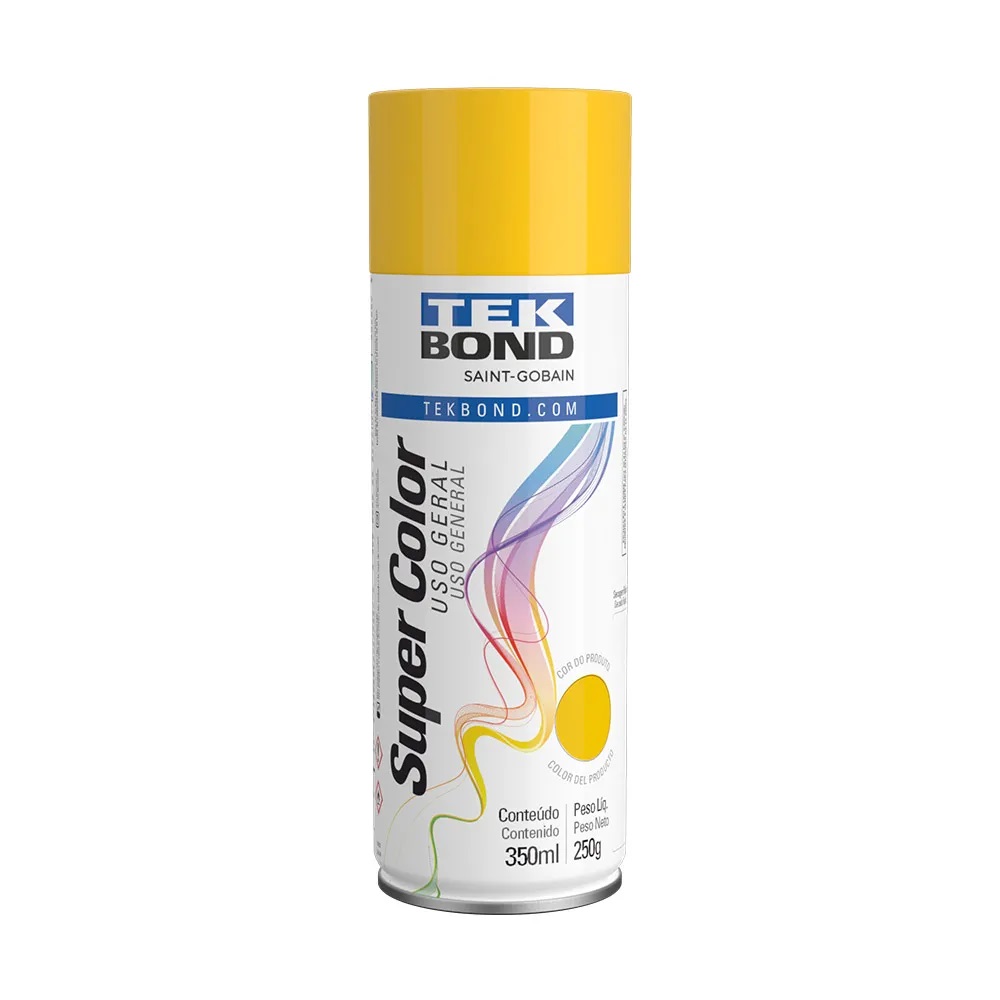 Tinta Spray Tekbond Amarelo Uso Geral 350ML