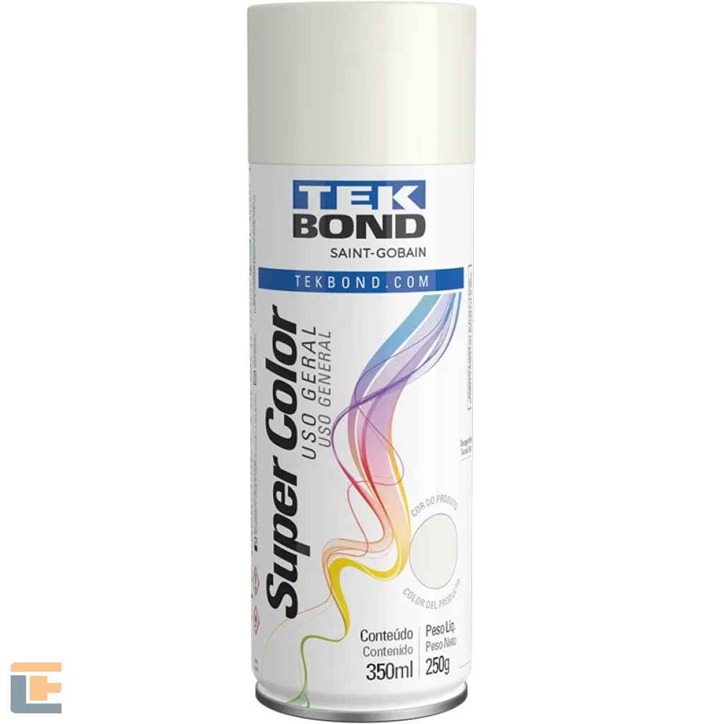 Tinta Spray Tekbond Branco Brilhante Uso Geral 350ML