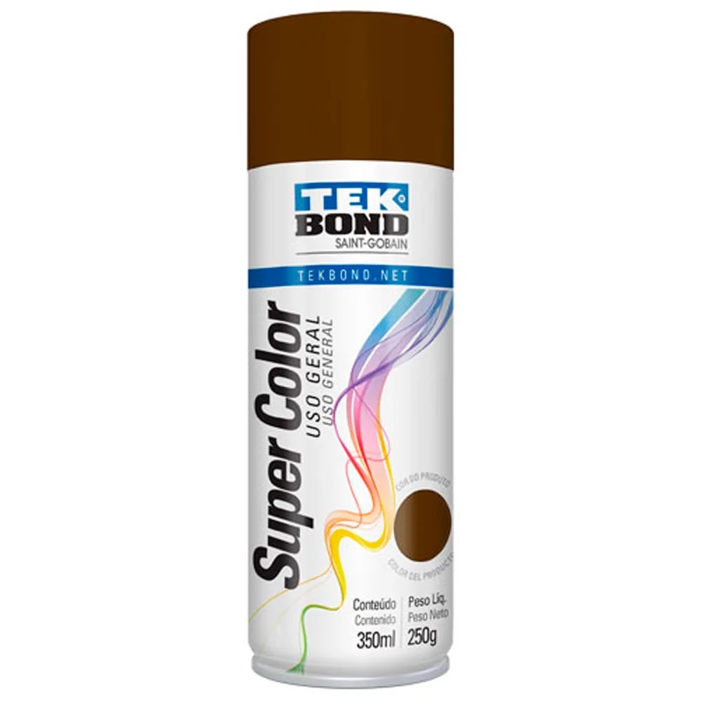 Tinta Spray Tekbond Marrom Uso Geral 350ML