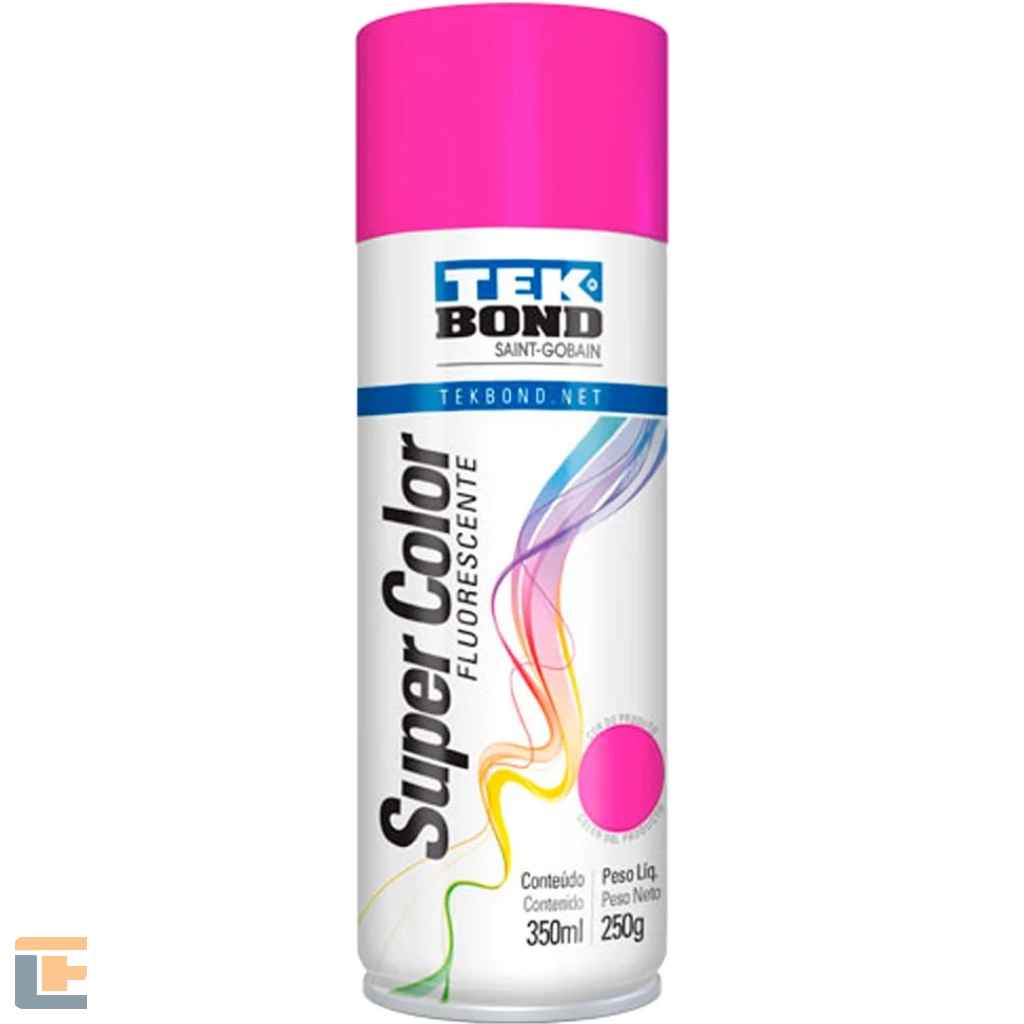 Tinta Spray Tekbond Rosa Fluorescente 350ML