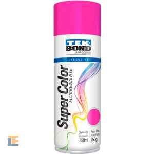 Tinta Spray Tekbond Rosa Fluorescente 350ML