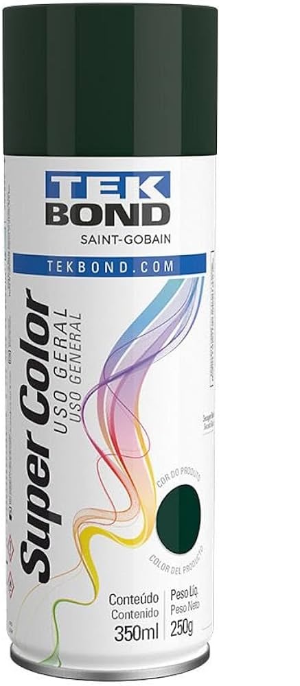 Tinta Spray Tekbond Verde Escuro Uso Geral 350ML