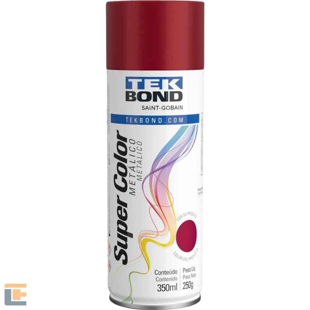 Tinta Spray Tekbond Vermelho Metálico 350ML