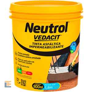 Tinta Asfáltica Impermeabilizante Vedacit Neutrol 900ml