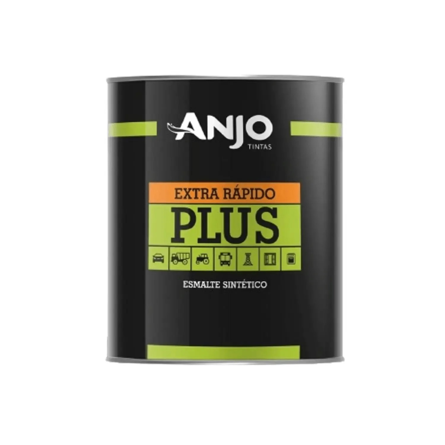 Tinta Esmalte Plus Sintético Anjo Preto Fosco 900ml