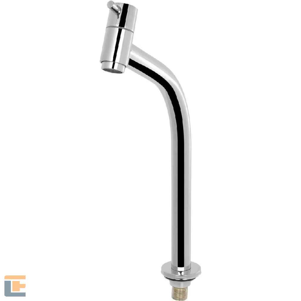 Torneira Banheiro Lavabo Metal Cromado Alta BAR-006