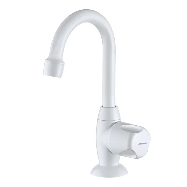 Torneira de Mesa para Lavatório Bica Alta 1195 F27 Branca - LORENZETTI