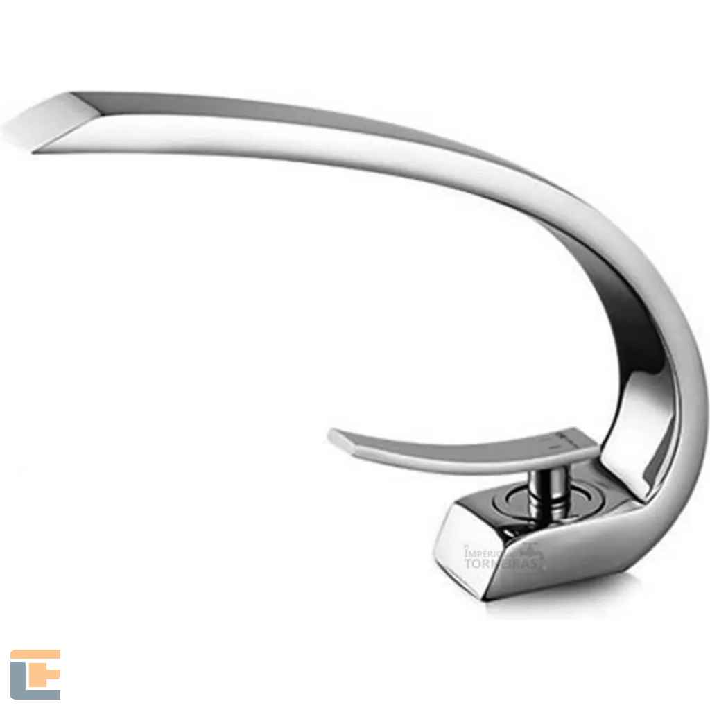 Torneira Monocomando Cascata Curva Cromada BAR-012 - Stillus Home