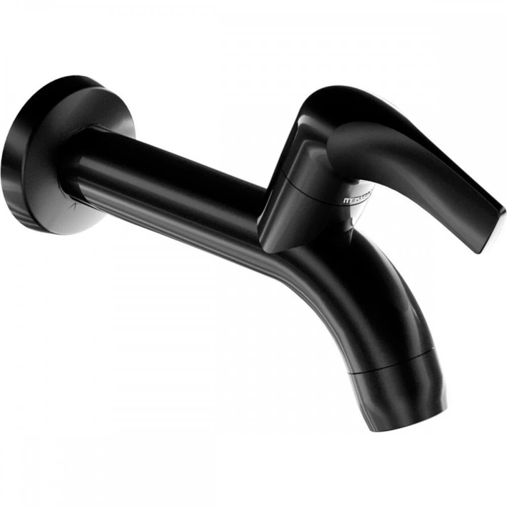 Torneira Pia Longa de Parede Preta 1132 F61 Lorenzetti - Imagem 2