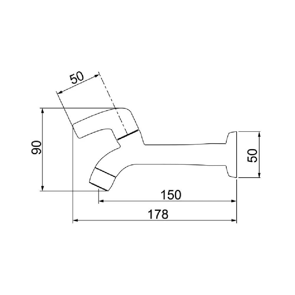 Torneira Pia Longa Parede Branca 1132 F61 Lorenzetti - Imagem 3
