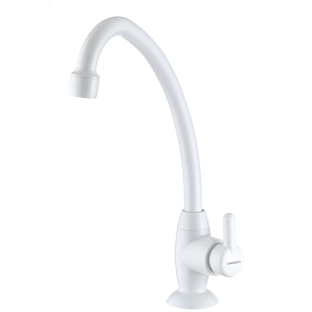 Torneira Plástica Lorenzetti Bric 1195 F31 de Bancada Branca