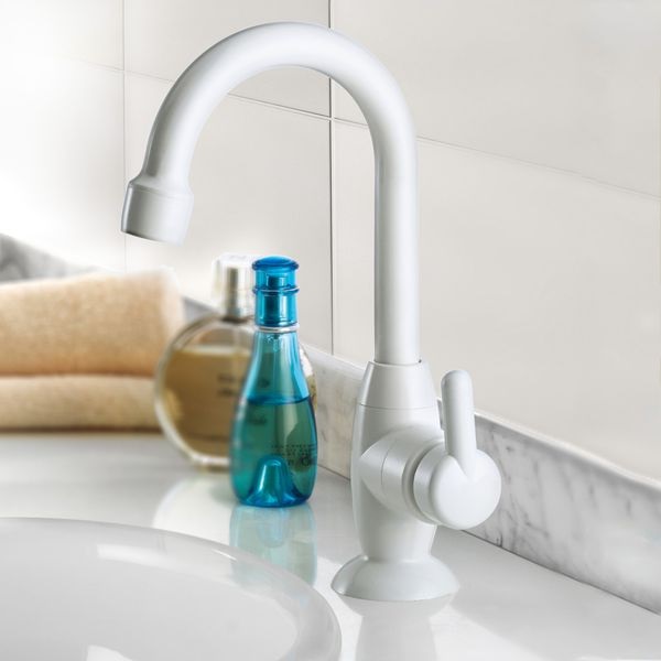 Torneira Plástica Lorenzetti Bric 1195 F31 de Bancada Branca - Imagem 2