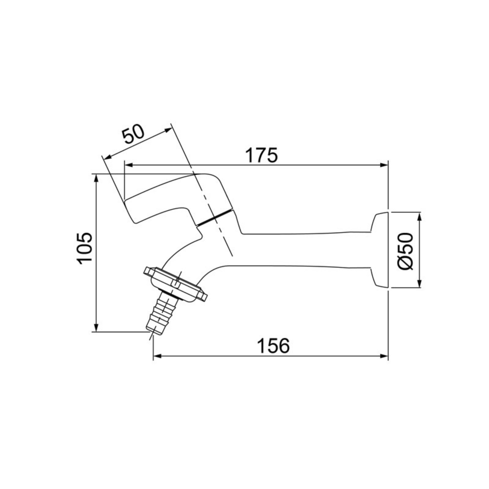 Torneira Plástica para Tanque e Jardim Lorenzetti Fitt 1130 F61 - Imagem 3