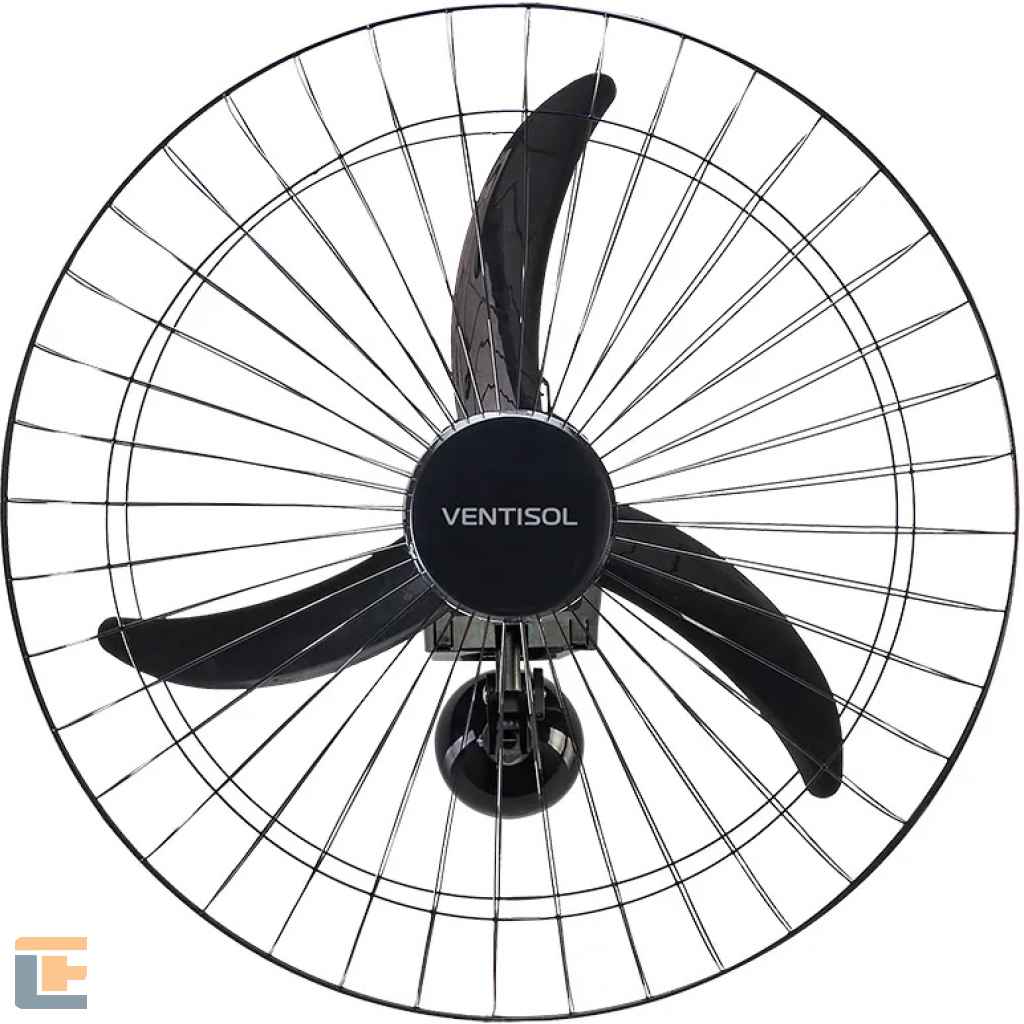Ventilador Parede Preto Ventisol Bivolt 60CM