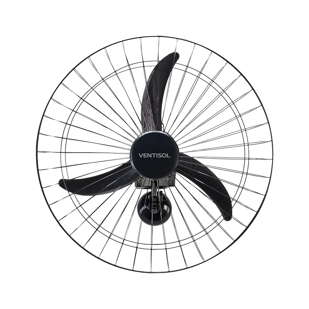 Ventilador Parede Preto Ventisol Bivolt 60CM
