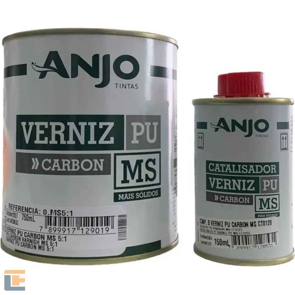 Verniz 5:1 PU Carbon MS 750ml com Catalisador Anjo